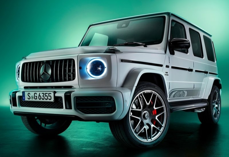 G 63 Edition 55 ön tasarımı ve dikey çıtalı ızgara görünümü