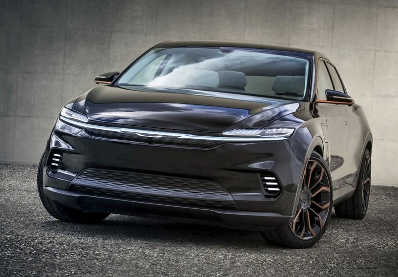Chrysler Airflow Graphite Concept önden üç çeyrek görünüm