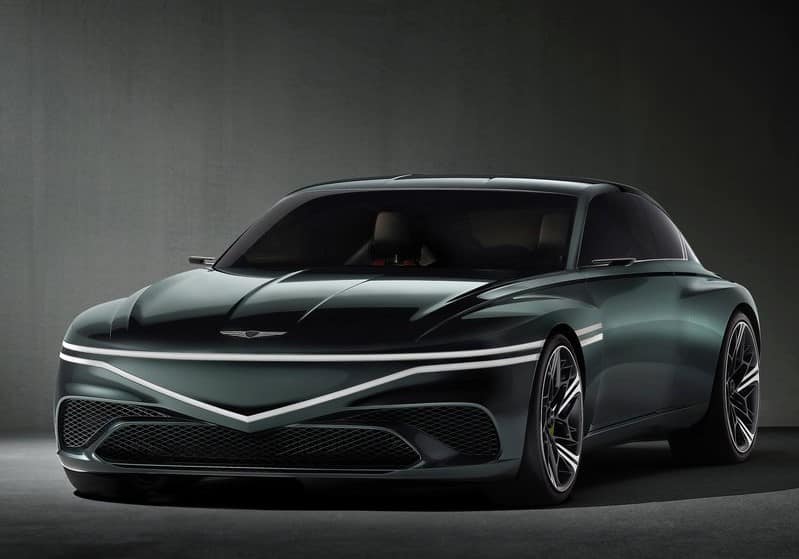 Genesis X Speedium Coupe konsept otomobili ön ve yan görünüm