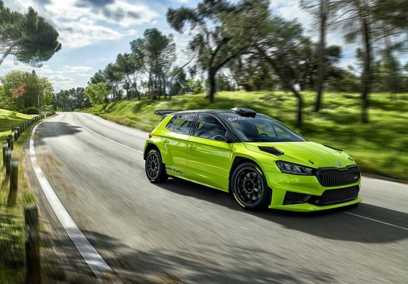 Fabia RS Rally2 Mamba Green görünüm