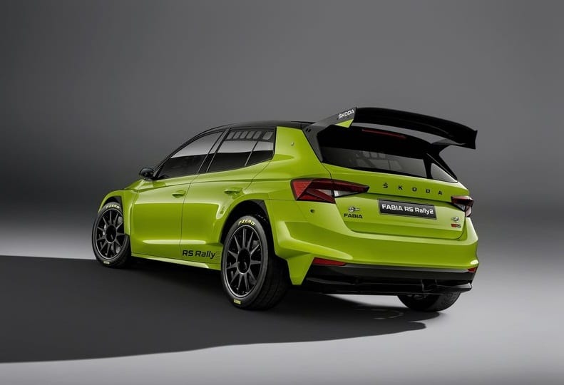 Fabia RS Rally2 arka görünüm