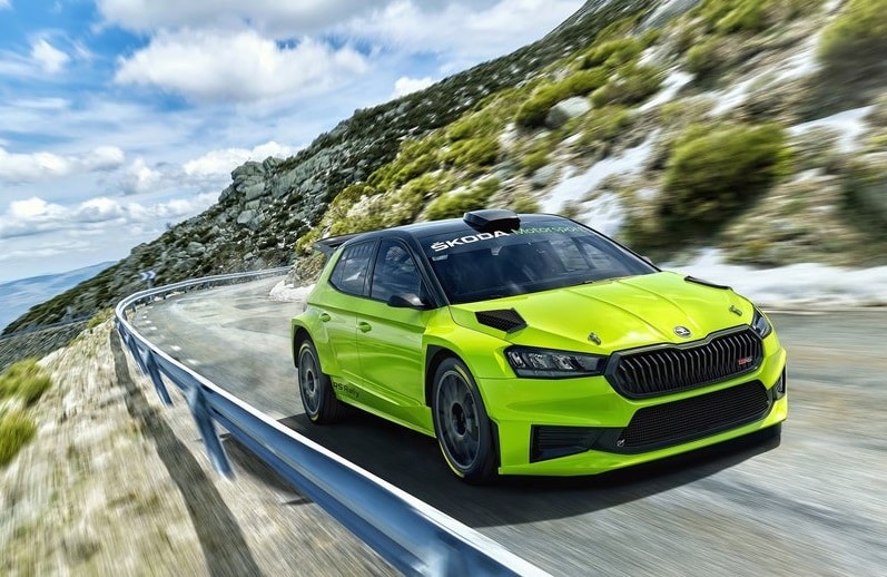 Fabia RS Rally2 kokpit görünümü