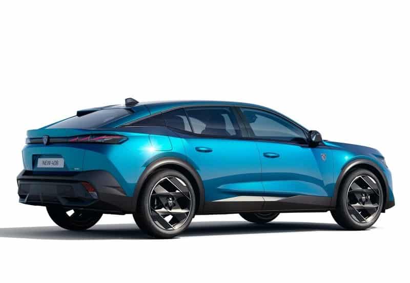 Peugeot 408 stüdyo arka yan görünümü