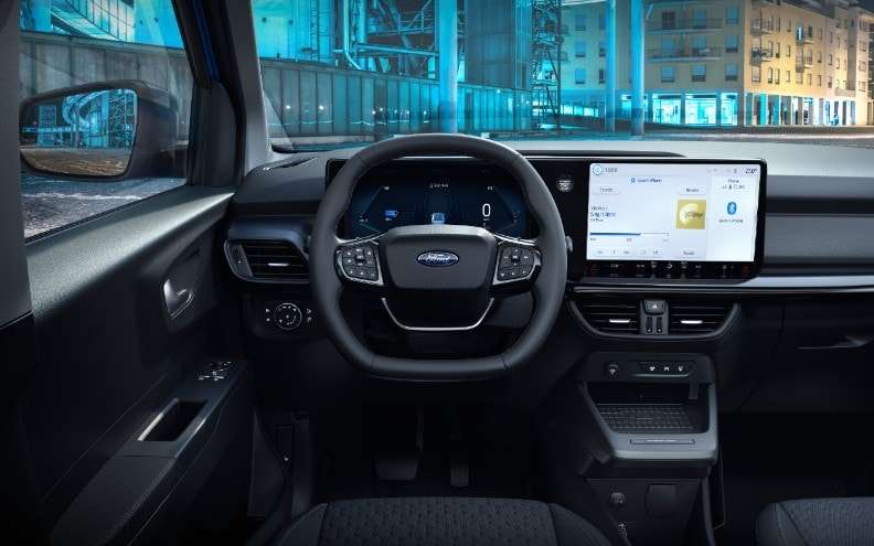 Elektrikli Courier direksiyon dijital gösterge ve orta ekranı